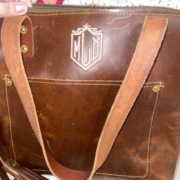 REAL LEATHER HANDMADE BAG - Picture 3 of 7